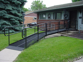 Galvanized Steel Wheelchair Ramps