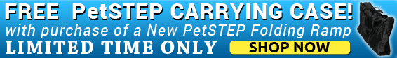 Free PetSTEP Carrying Case with Purchase of PetSTEP Folding Ramp