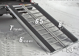 Snowmobile loading ramp