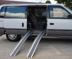 Aluminum Tri fold Portable Ramp