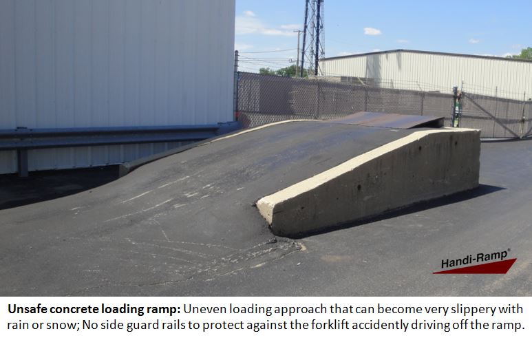Unsafe Concrete Loading Ramp