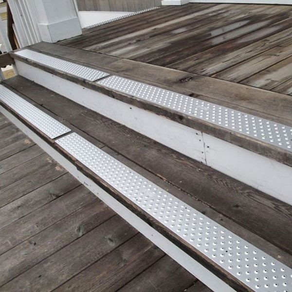 Handi Treads Non Slip Tread Aluminum Silver 48 Inch X 3 75 Aluminum Wide Handi Treads Non Skid Stair Tread Porch Steps